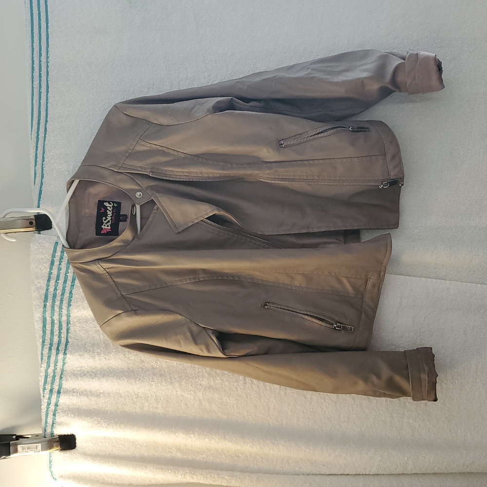 B Sweet faux leather jacket